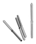 Left Right Hand Thread Swage Lag Screws for 1/8 Inch Cable Railing T316 Stainless Steel close-up view