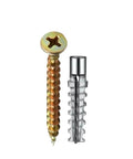 6 To 8mm Expansion Pipe For Hollow Walls Screw Kit With Self Tapping Drilling Plugs DIY Friendly Fasteners And Bolt Anchors 6mm Size 50 Pieces Heavy Duty Wall Fixings For Drywall Brick And Concrete with screw and wall plug