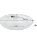 USZWBY Bathroom Vessel Sink Bathroom Crystal Glass Vessel Sink Clear Oval Shape Transparent Basin Bathroom Sink dimensions 51x34x15cm