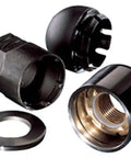 Marine Propeller Lock Set M18 X 1.5 Thread Fits Honda Yamaha Suzuki Outboard Motors Black Lock with key, washer, cap