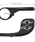Out Front Bike Computer Mount For Garmin Edge GPS Devices 31.8mm black mount with dimensions shown