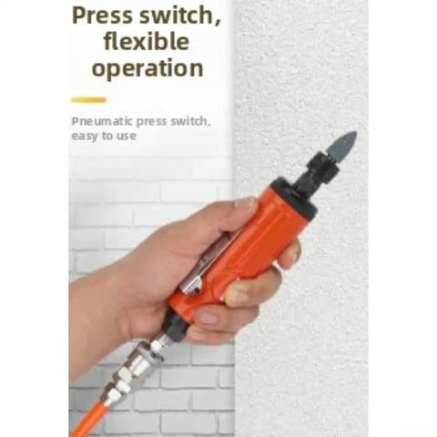 Hand holding Rock Solid Air Die Grinder Straight Shaft 23000 RPM Pneumatic Rotary Tool for flexible operation.