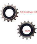 Two Fifteen Tooth BMX Freewheels For Single Speed Builds With Thirty POE Engagement 29mm Inner Diameter M30 By 1 Hub Thread