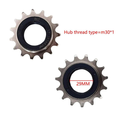 Two Fifteen Tooth BMX Freewheels For Single Speed Builds With Thirty POE Engagement 29mm Inner Diameter M30 By 1 Hub Thread