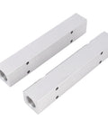 Dual aluminum 5 Way 7 Port Pneumatic Air Manifold With 1/4 Inch NPT Output And 1/2 Inch NPT Supply Mounting Hole Industrial Compressor Distribution Block