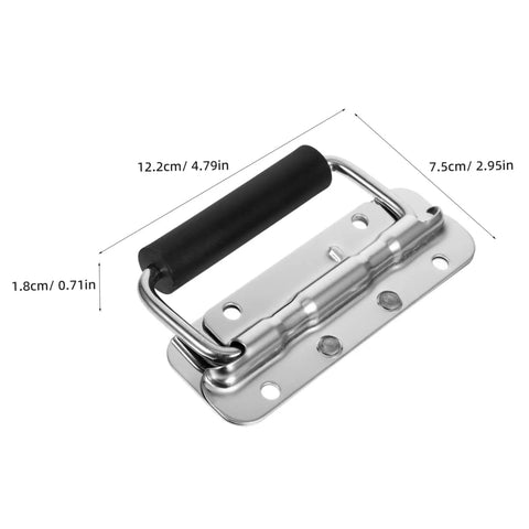 Heavy Duty Folding Steel Handle With Comfy Grip For Garage Doors And Toolboxes Badass Portable Lift Assist Perfect For Quick Home Fixes And On The Road Repairs Without The Hassle
