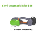 Semi-automatic baler B16 handheld steel strapping machine, 4000mAh lithium battery, side view