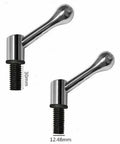 2 Piece Milling Machine Table Lock Handle Bolts 1/2 Inch Thread Cnc Vertical Mill Lathe Clamps Pin workpieces, chrome handles.