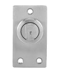 Front view of 360 Degree Rotating Door Hinge For Cabinets And Alloy Doors, Rustproof Beefy Pivot In Stainless Steel And Cast Aluminum