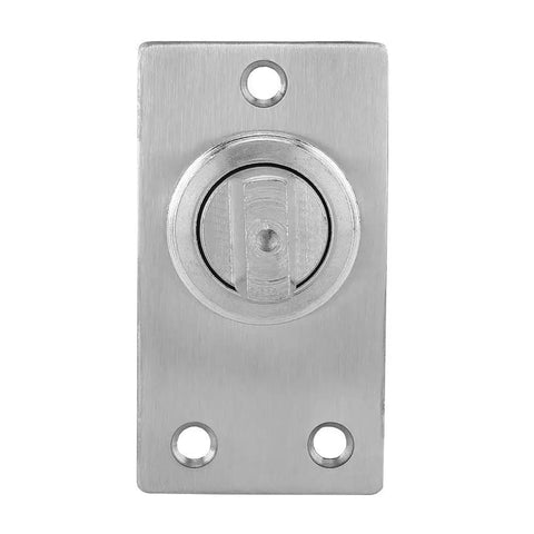 Front view of 360 Degree Rotating Door Hinge For Cabinets And Alloy Doors, Rustproof Beefy Pivot In Stainless Steel And Cast Aluminum