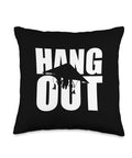 Funny Hang Glider Throw Pillow For Men And Women Hang Gliding Lovers Gift Idea With Double Sided Print On Spun Polyester Fabric Filled
