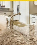 Bulletproof Stone Sealer 1 Gallon Water Based Formula gives kickin defense on polished granite kitchen countertop.