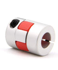 Aluminum Plum Shaped Flexible Shaft Coupling 10mm To 10mm Bore 20mm Diameter 25mm Length Built To Last