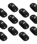 Slick Self Adhesive Mini Swivel Casters With 360 Spin For Kitchen Appliances And Furniture Solid Abs Build in black packs.