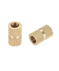 Brass Knurled Threaded Inserts M5 X 12mm Embedment Nuts For Plastic And Wood Rock Solid Secure Ultrasonic Or Heat Install