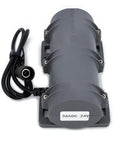 Front view of Beast 24V DC Vibration Motor 3800 RPM Heavy Duty Compact Unit with Rugged Plastic Shell and Power Cord