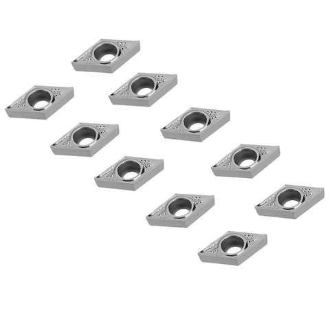 10pc CNC Lathe Inserts Blade Cutter Set For Turning Tool DCGT11T304AK H01 And DCGT3251AK H01 Ultra Hard Carbide