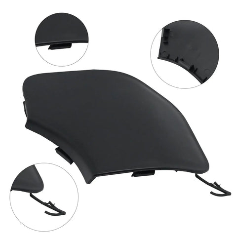 Front Tow Hook Eye Cover Replacement for Nissan Pathfinder 2017 2018 2019 2020 in heavy duty plastic with close-up details