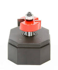 Depth Rabbeting Router Bit With Bearings, Adjustable Cut Depth 5/16 3/8 7/16 1/2, 2 Cutters, 1 3/8 Diameter, 1/2 Shank