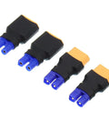 4 Pack EC2 To XT60 RC Adapters For FPV Drones Cars And Chargers Female EC2 To Male XT60 connectors, secure plug and play design
