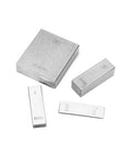 Heavy Duty 87 Piece Hss Gauge Block Set 0.5 To 100 Mm Range Dead On.001mm Calibration Rock Solid, four steel gauge blocks laid out.