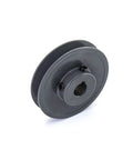 Rock Solid Single Groove V Belt Pulley 3.45 Inch OD Five Eighth Inch Bore Cast Iron Fixed Bore 1 Groove Sheave
