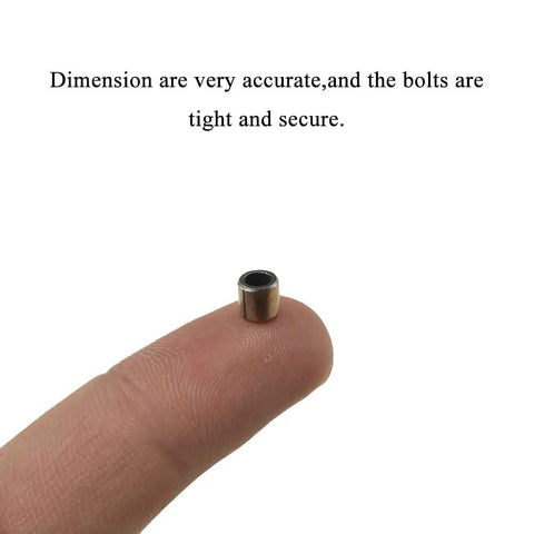 Bronze Sleeve Bushing Bearing 3mm Bore 5mm OD 5mm Length Oil Free Low Friction No Rattle Tight Welded Seam Close Tolerances for Shock Eyelets Exhaust Header Bolts and 3D Printed Parts 10 Pack on fingertip