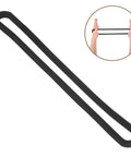 Two Pack Heat Resistant Foam Gasket Strips For Vacuum Sealer Machines Portable Sealing Gasket For Precision Instruments And Electronics High Temperature Seal Replacement For Home Use black foam strip