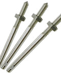 Mini Threaded Mandrel With W Nut Straight Thread Three Piece Set Nickel Plated Steel for rotary tools