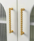 Brushed Brass Ball Drawer Knobs and Cabinet Pulls Set for Kitchen Cabinets and Furniture Hardware, Solid Brass Gold Tone Handles.
