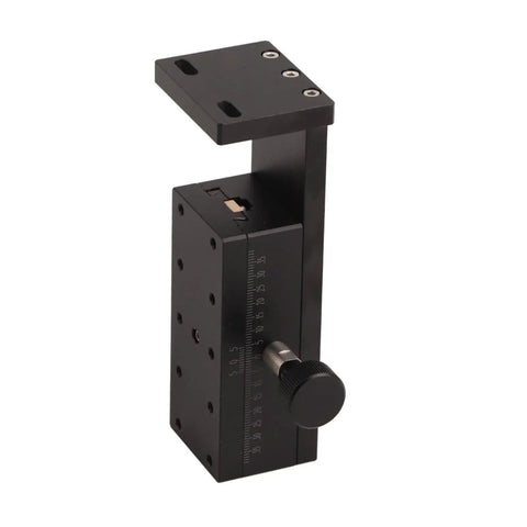 Manual Trimming 1 Axis Linear Stage With 10 Micron Resolution For DIY Projects And Pro Grade Precision, black, with adjustment knob