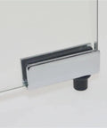 Two Pack Glass Door Pivot Hinges For Cabinets Wardrobes TV Cabinets And Bookcases Silver Clamp Clip Hardware Durable And Easy To Install