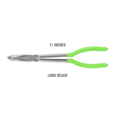 11 Inch 90 Degree Angled Long Nose Pliers With Extended Reach For Automotive Electrical And Jewelry Work