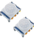 Two Pack Pyroelectric PIR Motion Sensor Module HC SR501 Infrared Detector For Plug And Play DIY Security And Smart Home Automation, Adjustable Sensitivity, Easy Install, Dope Performance, High Reliability, Stable Performance, two white PIR modules
