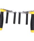 Heavy Duty Adjustable Drywall Lifter And Tile Carrier Set Rock Solid Plasterboard Hoist handles with non-slip grips.
