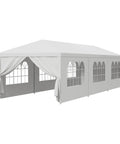 Heavy Duty Outdoor Party Tent 10x30 Gazebo With Removable Sidewalls Waterproof Shade Shelter for events with open sidewalls
