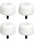 Heavy Duty 4 Pcs Rear Leaf Spring Bump Stop Kit Reduced Vibration Rubber Suspension Buffers Fits 2004 to 2015 Models Direct OE Replacement Upgrade Your Ride Smooth And Quiet, white rubber buffers