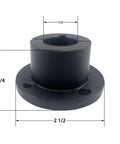Built Tough H Style Split Taper Bushing 1/2 Inch Bore Carbon Steel Mounting Assembly, 2.5 inch diameter for heavy duty pulleys.