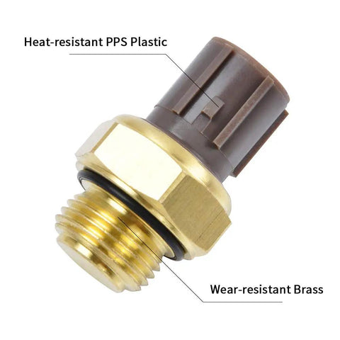 Radiator Coolant Fan Switch And Water Temperature Sensor Replacement For Honda Accord Civic CRV Odyssey Insight S2000 And Acura CL TL RSX TSX 1992 To 2005 OEM 37760 P00 003 brass threaded sensor