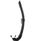 Corsica Snorkel For Freediving And Spearfishing Black Lightweight Comfortable Gear With Large Diameter Tube For Easy Breathing Soft Bendable Tube