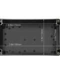 Interior view of Waterproof ABS Plastic Electronics Project Box Enclosure 200mm By 120mm By 75mm Black for mounting components