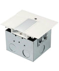 InvisiLED Power Feed For Symmetrical Recessed Channel With Junction Box White Aluminum Channel Wiring Hub For LED Tape Light