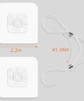 Six Pack Adjustable Forty Two Inch Metal TV Safety Straps No Drill Adhesive Anti Tip Furniture Wall Anchors with dimensions