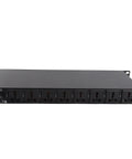 Keep Your Stage Gear Protected With This Rack Mount Power Sequencer Featuring A Slick Digital Display 10 Outlets Us Plug For Pa Systems Dj Rigs That Roll Smooth And Stay Rock Solid, showing 10 outlets and power input.