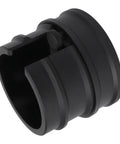 Heavy Duty Aluminum Coffee Portafilter Holder And Tamper Station Stand For 51Mm 53Mm 58Mm Espresso Machines close-up view showing black stand detail.