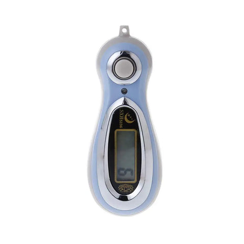 Totally Reliable One-Handed Electronic Tally Counter With Loud Chant Voice, smooth mechanical press, digital display, portable design.