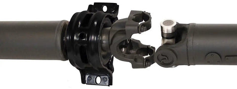 Ford Rear Driveshaft Assembly 986767 Premium DOM Steel Tubing Ready To Install Pre Balanced Replacement For Select Ford Models Made In USA Easy Install For Quick Fit, close-up of U-joint