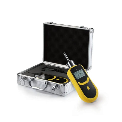 Handheld Carbon Monoxide Detector 0 to 1000 ppm CO Gas Tester with LCD Display in yellow and black case