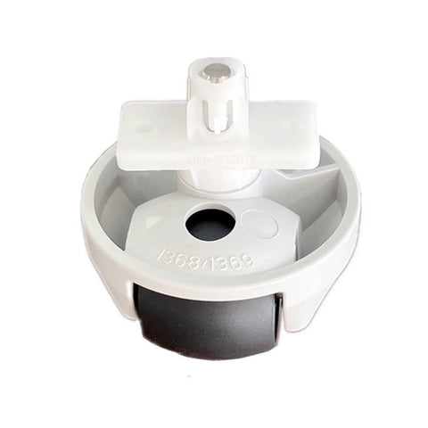 Front omni wheel caster for Roborock Q Revo, S8 Pro Ultra, S8 MaxV Ultra; gray wheel with white housing