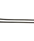 Premium English Leather Spur Straps For Western Riding, Solid Black Bridle Leather, Three Eighth Inch Wide, Includes One Pair